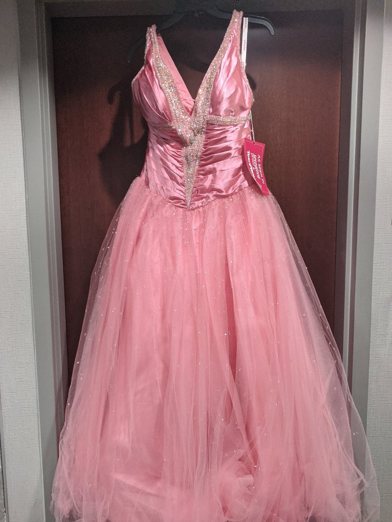Kiss Kiss Formals By Mary's Bridal Hb3971 Size 10 Pink Prom Dress